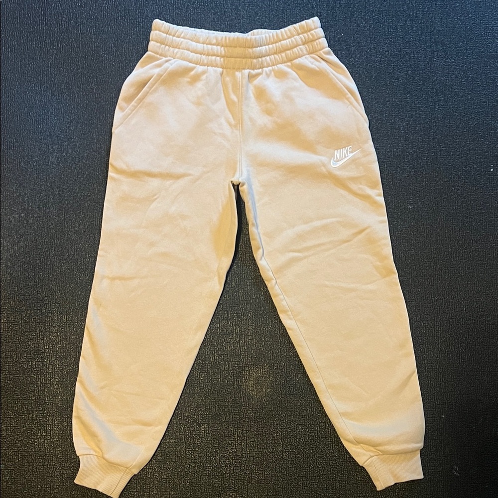 Nike Kids Beige Sweatpants Size S